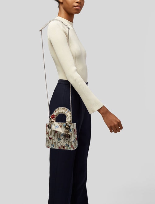 Christian Dior Leather Lady Dior Mini