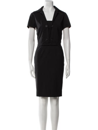 Christian Dior Wool Knee-Length Dress