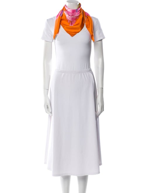 Christian Dior Silk Floral Print Scarf