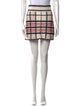 Christian Dior Plaid Print Mini Skirt
