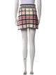 Christian Dior Plaid Print Mini Skirt