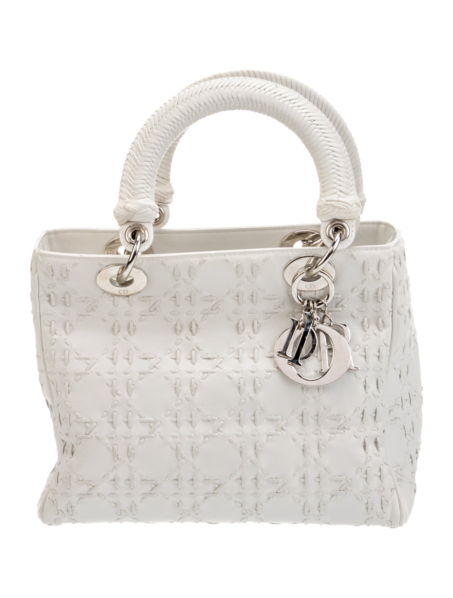 Christian Dior Leather Top Handle Bag