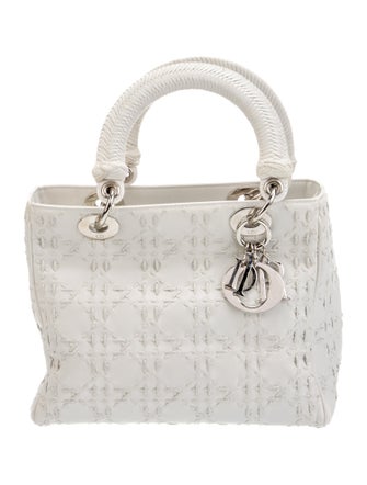 Christian Dior Leather Top Handle Bag