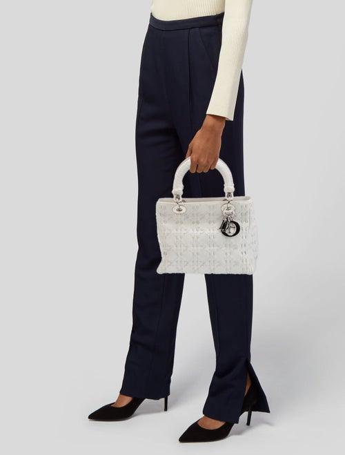 Christian Dior Leather Top Handle Bag