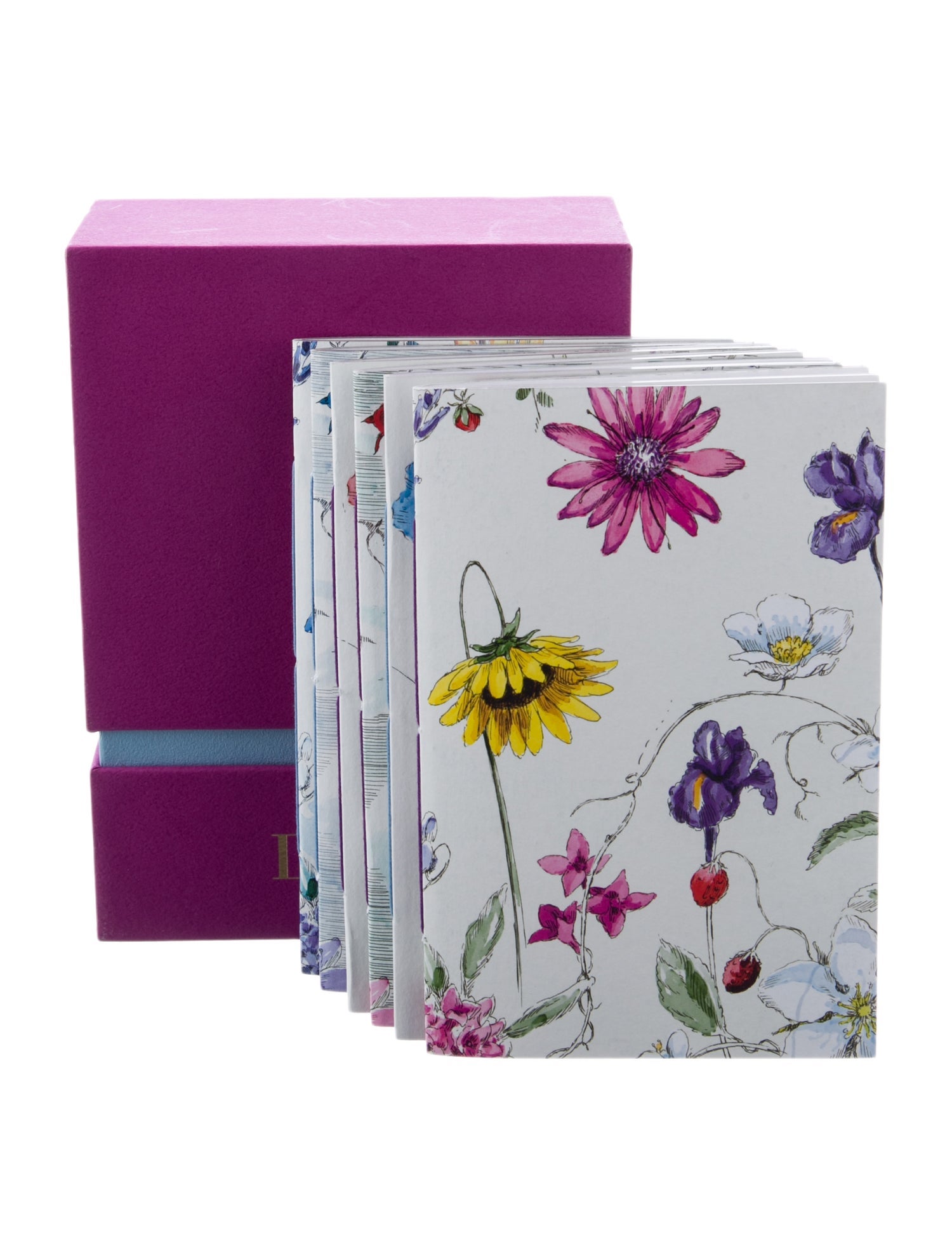 Christian Dior Set Of 6 Notebooks