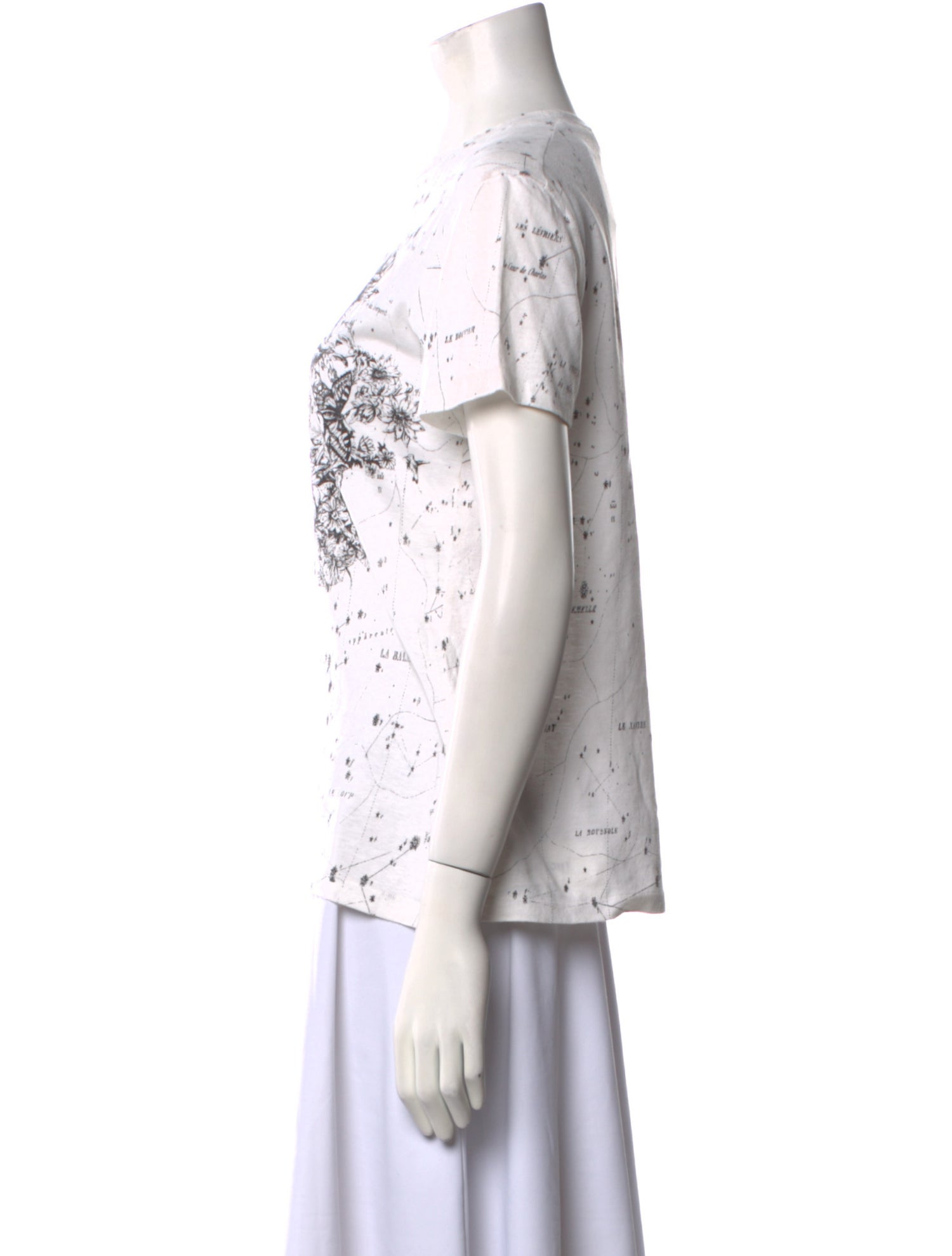 Christian Dior Graphic Print Crew Neck T-Shirt w/ Tags