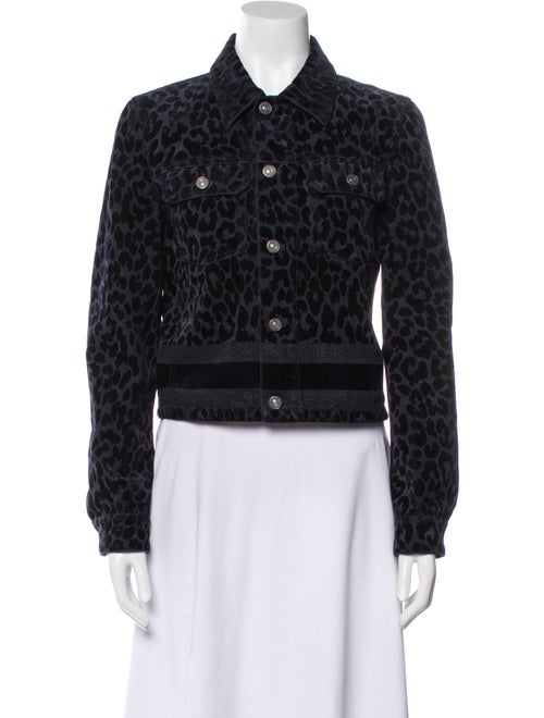 Christian Dior 2021 Animal Print Denim Jacket