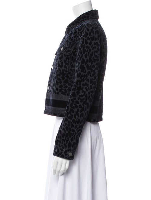 Christian Dior 2021 Animal Print Denim Jacket