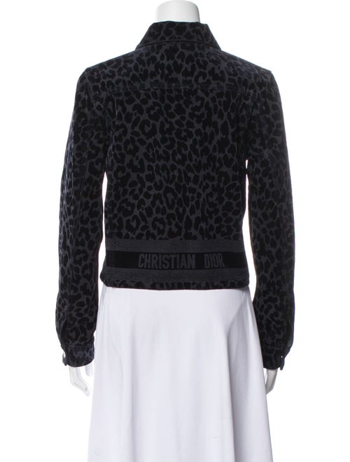 Christian Dior 2021 Animal Print Denim Jacket