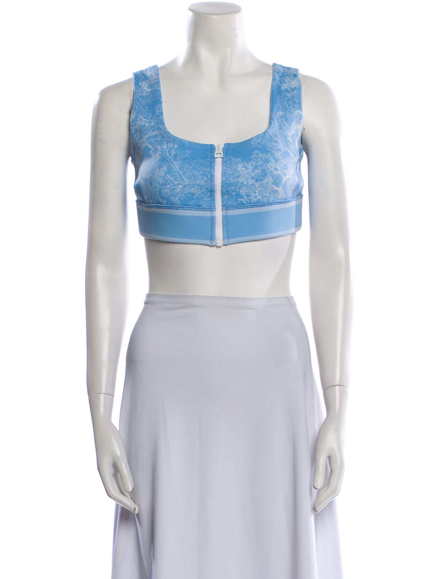 Christian Dior Square Neckline Sleeveless Crop Top
