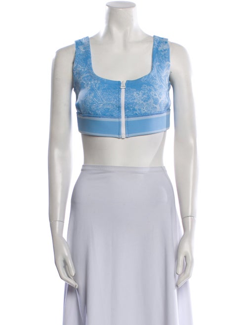 Christian Dior Square Neckline Sleeveless Crop Top