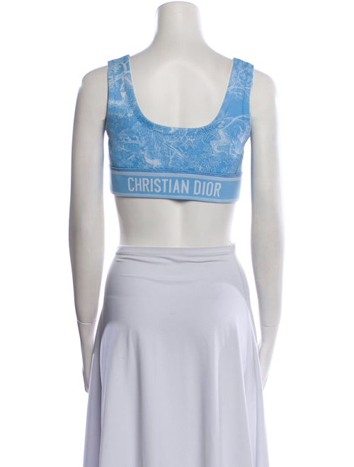 Christian Dior Square Neckline Sleeveless Crop Top