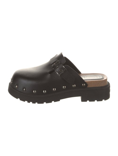 Christian Dior Leather Studded Accents Mules