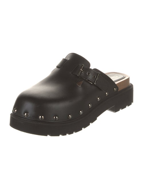 Christian Dior Leather Studded Accents Mules