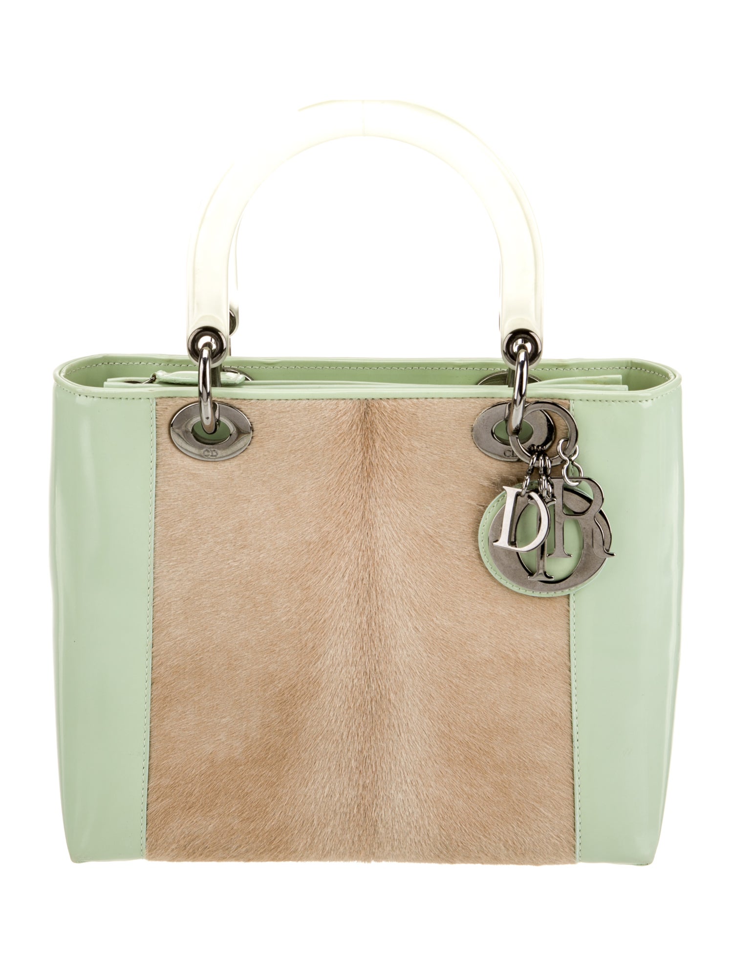 Christian Dior Patent Leather Lady Dior Mini Vintage