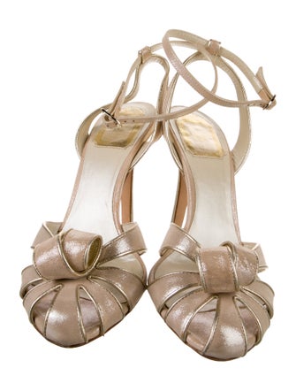 Christian Dior Leather Slingback Pumps