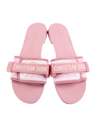 Christian Dior Grosgrain Trim Slides