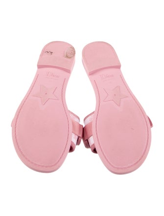 Christian Dior Grosgrain Trim Slides