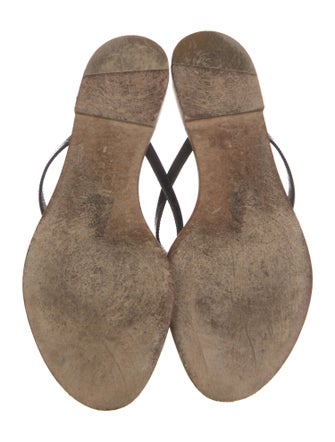 Christian Dior Patent Leather Bow Accents Slides