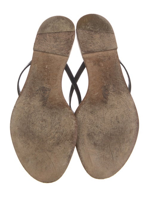 Christian Dior Patent Leather Bow Accents Slides