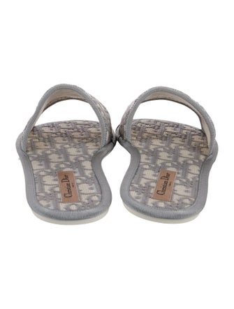 Christian Dior Oblique Jacquard Slides