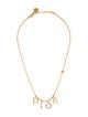 Christian Dior Crystal DIOR Revolution Pendant Necklace