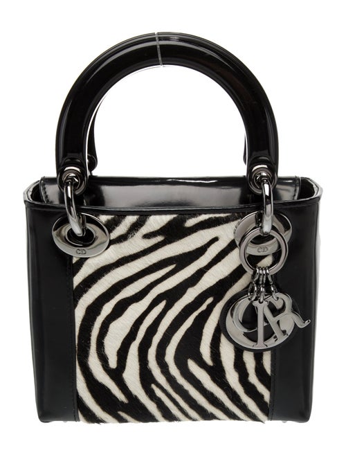 Christian Dior Patent Leather Lady Dior Mini