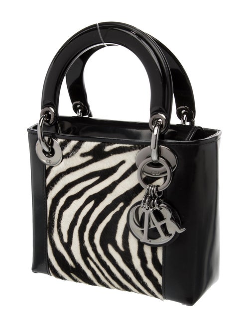 Christian Dior Patent Leather Lady Dior Mini