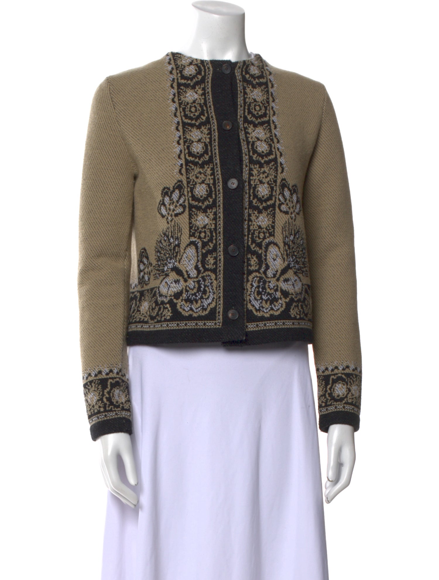 Christian Dior Virgin Wool Printed Sweater