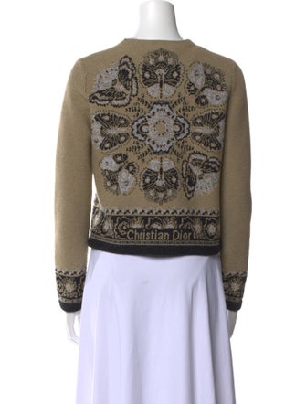 Christian Dior Virgin Wool Printed Sweater