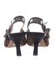 Christian Dior Ponyhair Animal Print Slingback Pumps