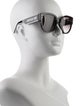 Christian Dior Cannage Pattern Oversize Sunglasses