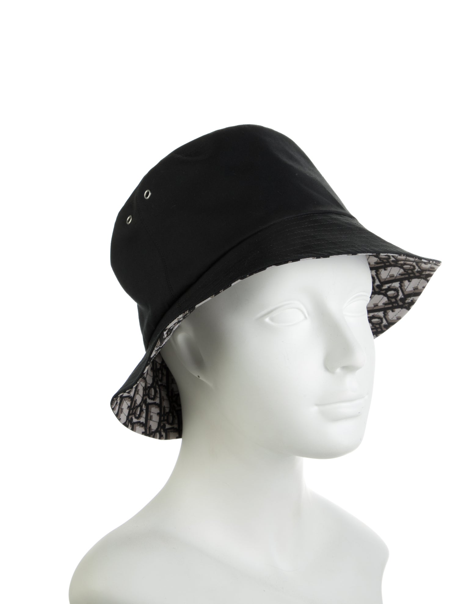 Christian Dior Solid Woven Bucket Hat