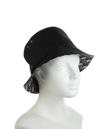 Christian Dior Solid Woven Bucket Hat