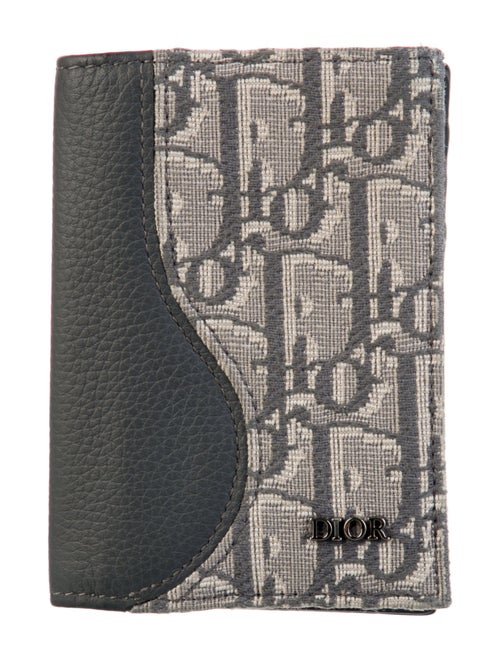 Christian Dior 2024 Saddle Vertical Bifold Card Holder Wallet