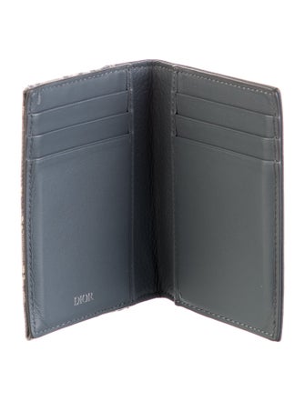 Christian Dior 2024 Saddle Vertical Bifold Card Holder Wallet
