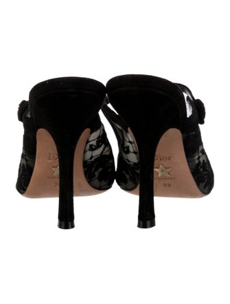 Christian Dior Mesh Printed Mules