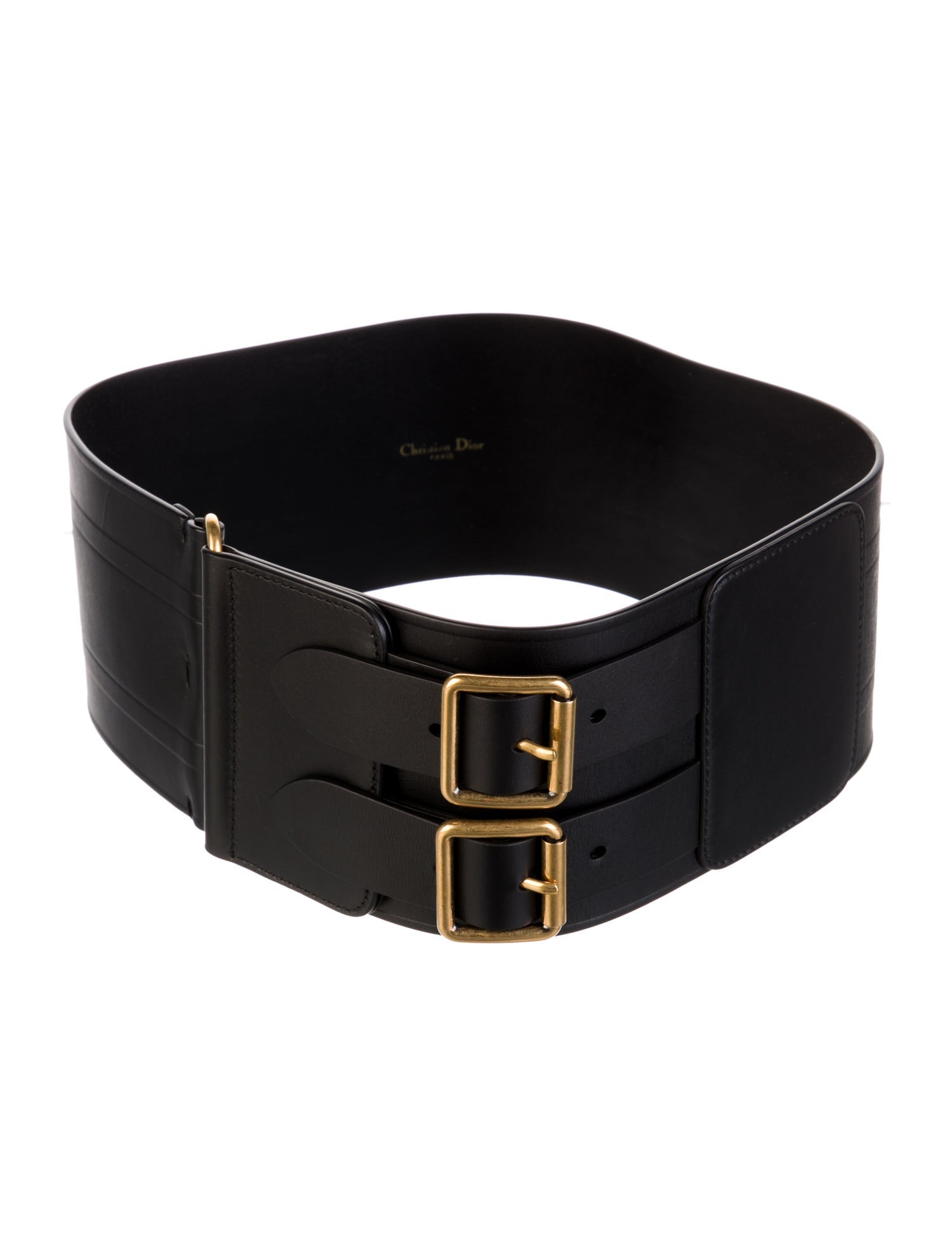 Christian Dior Wide Leather Waist Belt w/ Tags