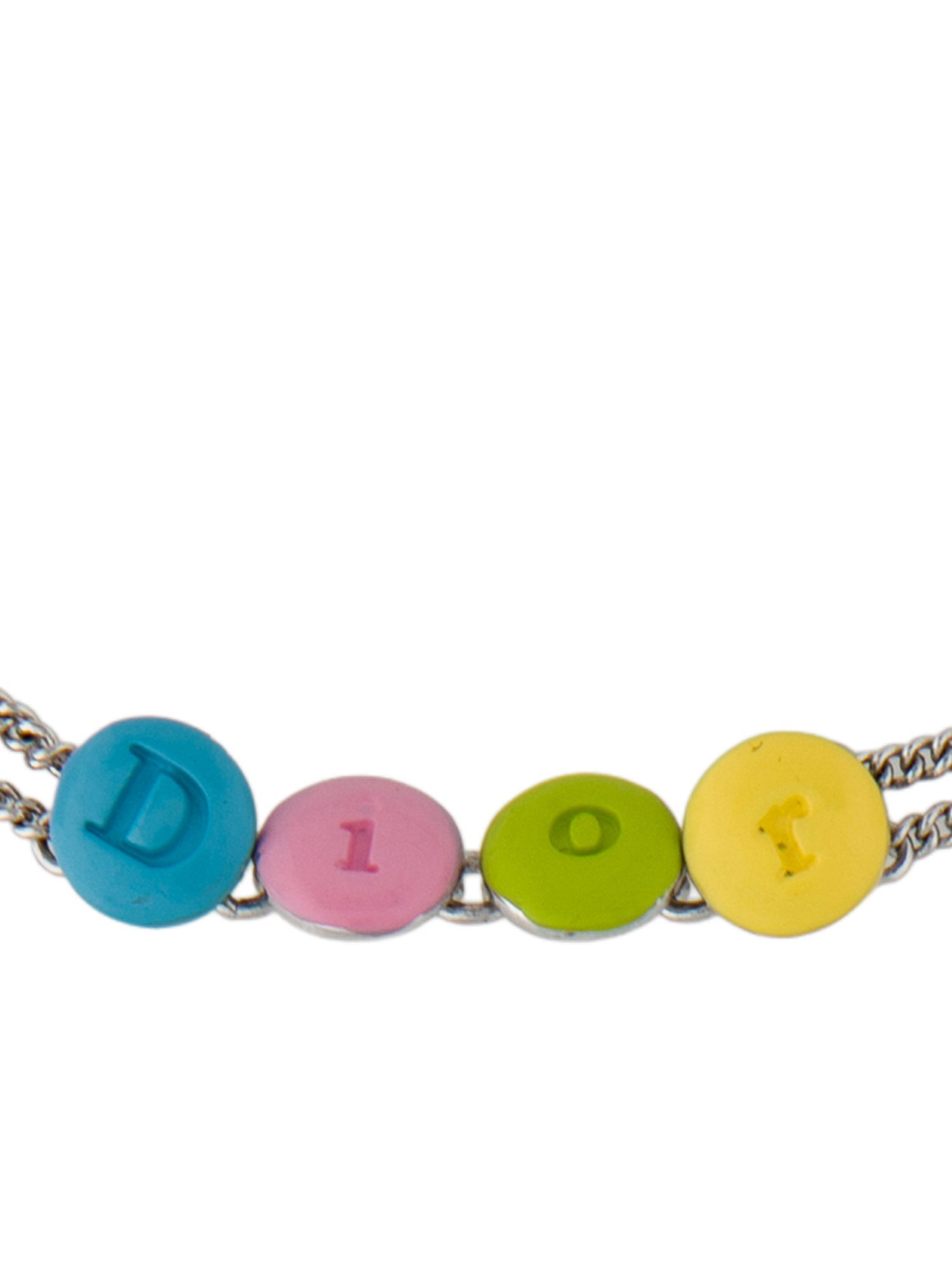 Christian Dior Vintage Enamel Candy Choker Necklace