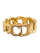 Christian Dior CD Curb Link Band Ring