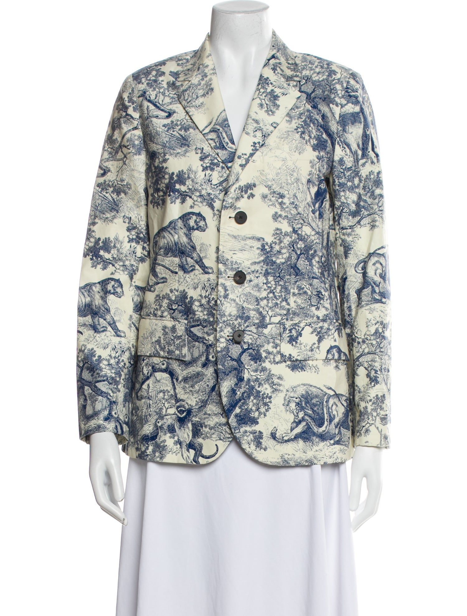 Christian Dior Floral Print Blazer
