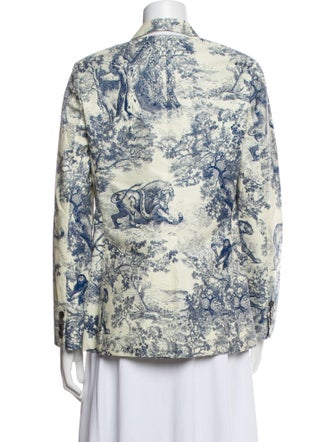 Christian Dior Floral Print Blazer