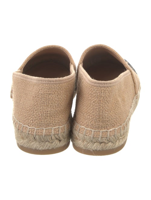 Christian Dior Canvas Embroidered Accent Espadrilles