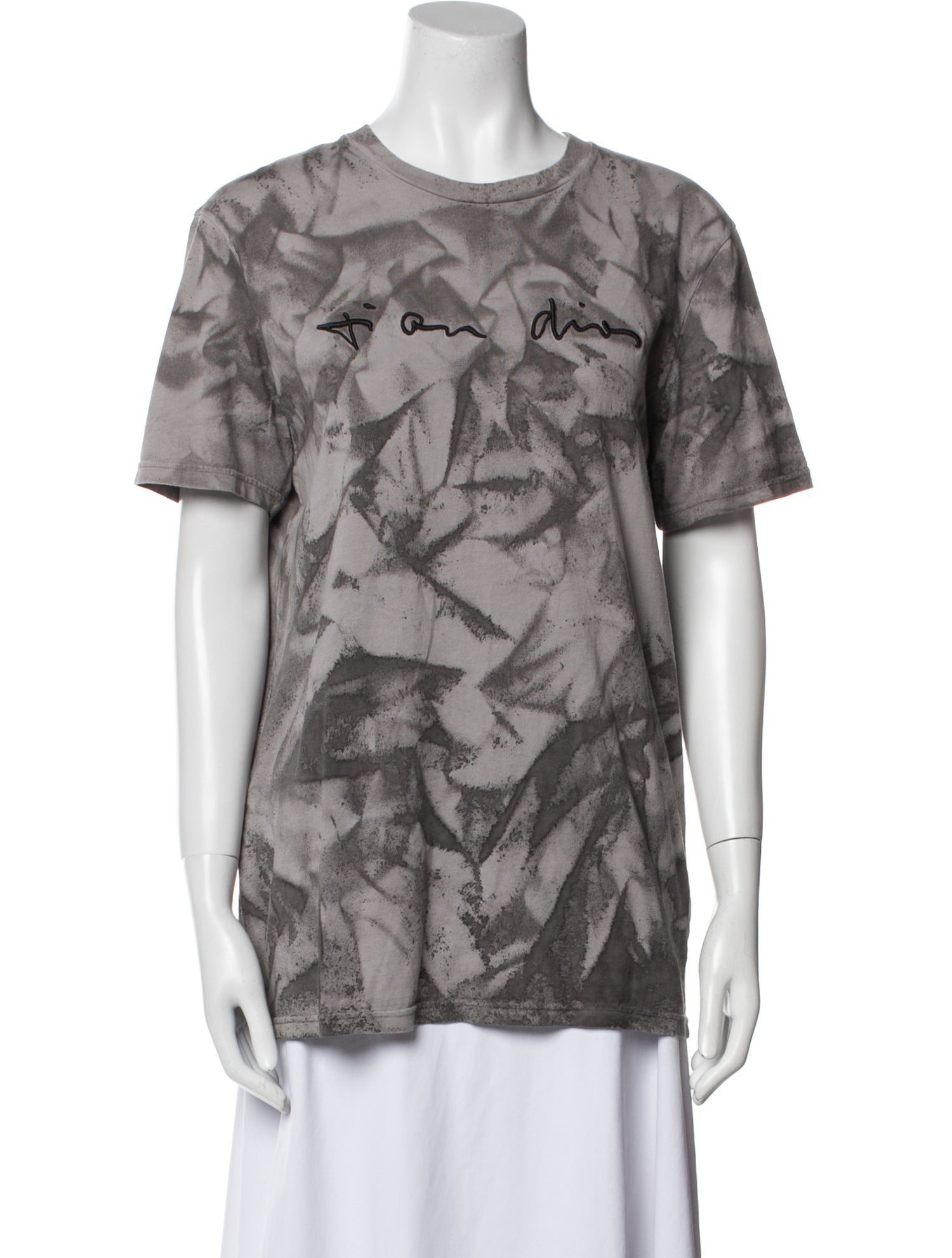 Dior Homme Graphic Print Crew Neck T-Shirt
