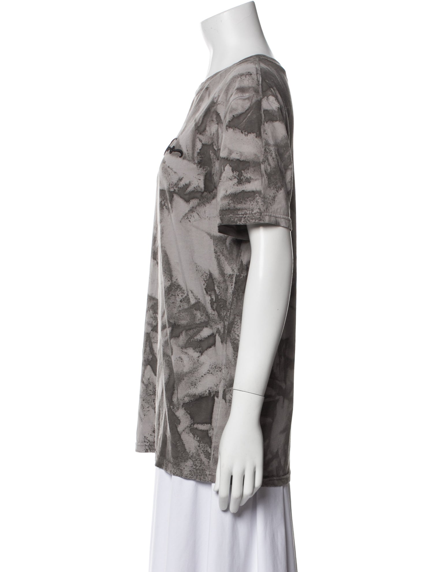 Dior Homme Graphic Print Crew Neck T-Shirt