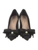 Christian Dior Faux Pearl Accents Bow Accents Pumps