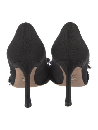 Christian Dior Faux Pearl Accents Bow Accents Pumps