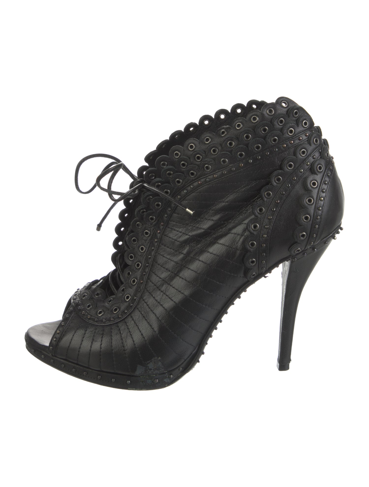 Christian Dior Leather Studded Accents Pumps