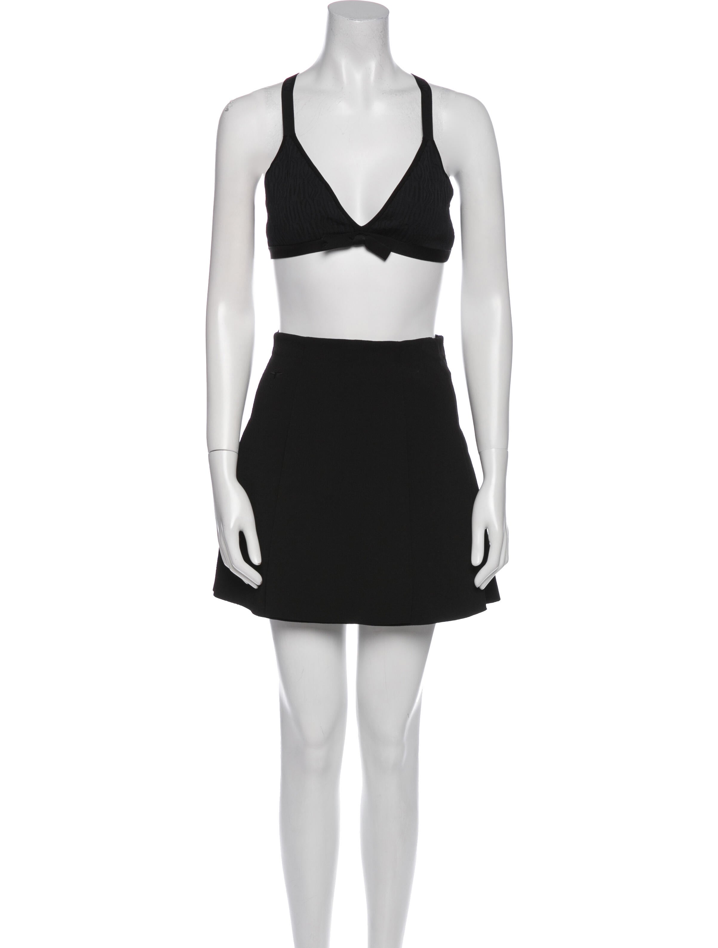 Christian Dior Bow Accents Skirt Set