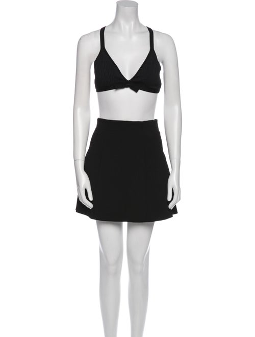 Christian Dior Bow Accents Skirt Set